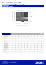 PVCu Adaptor fittings, Solvent welded metric-BSPP - 8