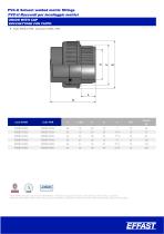 PVCu Solvent welded metric fittings - 28