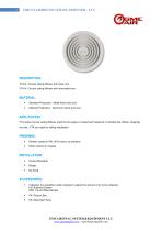 CIRCULAR/ROUND CEILING DIFFUSER - BD - 22