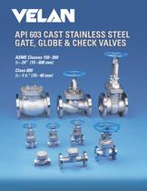 API 603 corrosion resistant gate, globe & check valves - 1