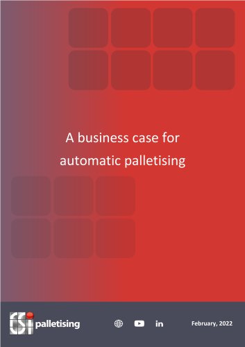 A business case for automatic palletising