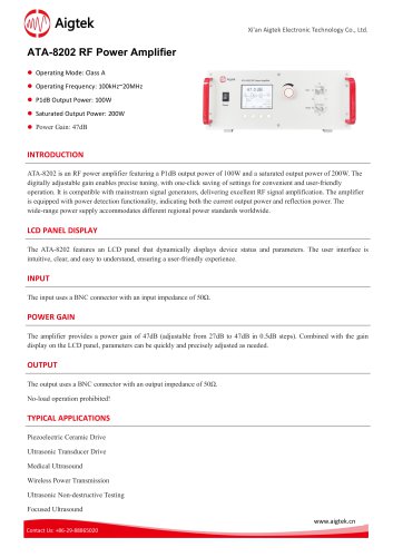 ATA-8202 RF Power Amplifier