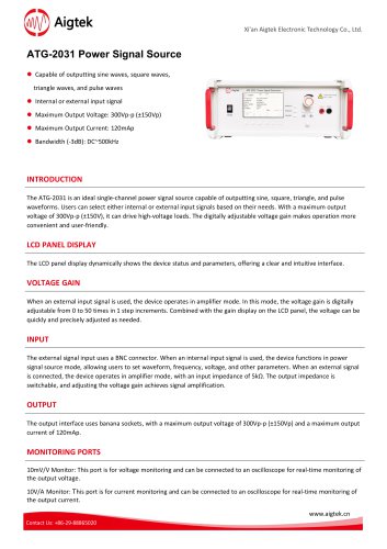 ATG-2031 Power Signal Source