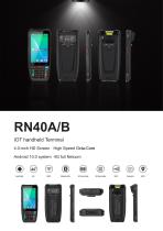 RN40 Android PDA 1D / 2D Barcode Scanner Handheld Data Collector - 1