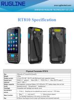 RT810  Android PDA 1D / 2D Barcode Scanner Handheld Data Collector - 1