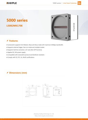 5000 series Line Scan Cameras