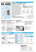 Optex - Catalog RX-40QZ - 2