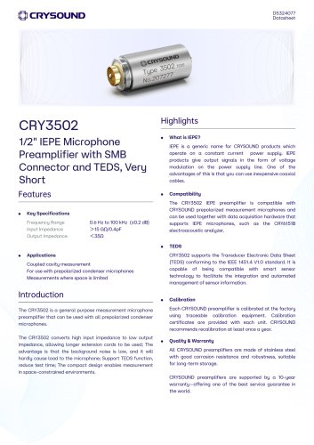 CRY3502 Preamplifier