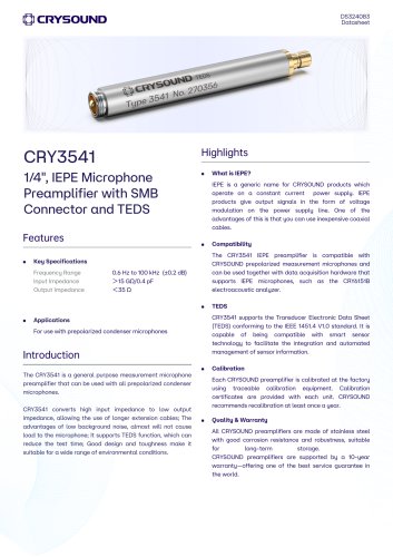 CRY3541 Preamplifier