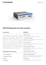 CRY578 Bluetooth LE Audio Interface