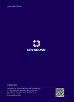 CRYSOUND Sound Level Meter CRY2831, CRY2833, CRY2834 Brochure-8