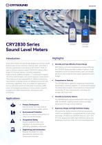 CRYSOUND Sound Level Meter CRY2831, CRY2833, CRY2834 Datasheet-1