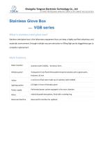 Stainless steel vacuum glove box SPECS-2
