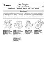 Low Pressure Diaphragm Pump Operation, Installation & Parts Manual - 1