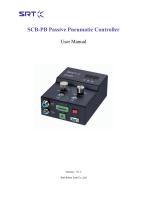 SCB-PB passive pneumatic controller  operation instructions V1.3 - 1