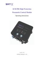 SCB-PBS High Protection  Pneumatic Control Module Operating Instructions V1.0