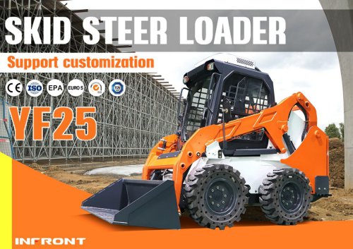 INFRONT Cheap Mini Skid Steer CE Wheeled Loader Diesel Skid Steer ...