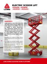 ELECTRIC SCISSOR LIFT AS0608 / AS0808 (AS2032 / AS2632)