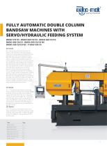 Fully Automatic Double Column Bandsaw Machines with Servo/Hydraulic Feeding System - 1