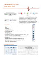 OPTICAL LINE SYSTEM Product Brochure IP over DWDM - 6