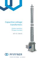 Capacitive voltage transformers - 1