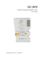 GC-3674-4 Channel Analog Input Module (0V~+10V) - 1