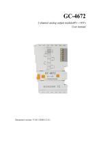 GC-4672-2 Channel Analog Output Module (0V~+10V)