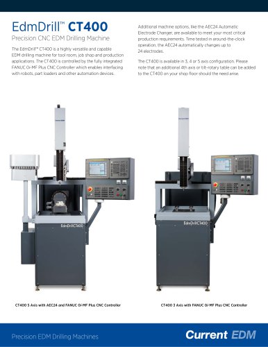 EdmDrill™ CT400 Precision CNC EDM Drilling Machine