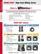 RHINO-FEED™ High-Feed Milling Series - 1