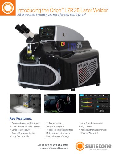 Introducing the Orion™ LZR 35 Laser Welder