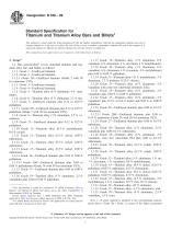 Standard Specification for Titanium and Titanium Alloy Bars and Billets1-1