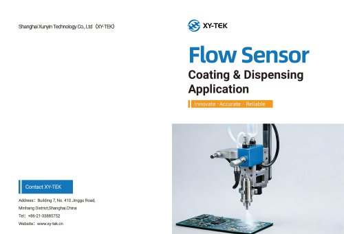TGU&CPD Flow Sensor for Coating & Dispensing Flow Rate Measurement