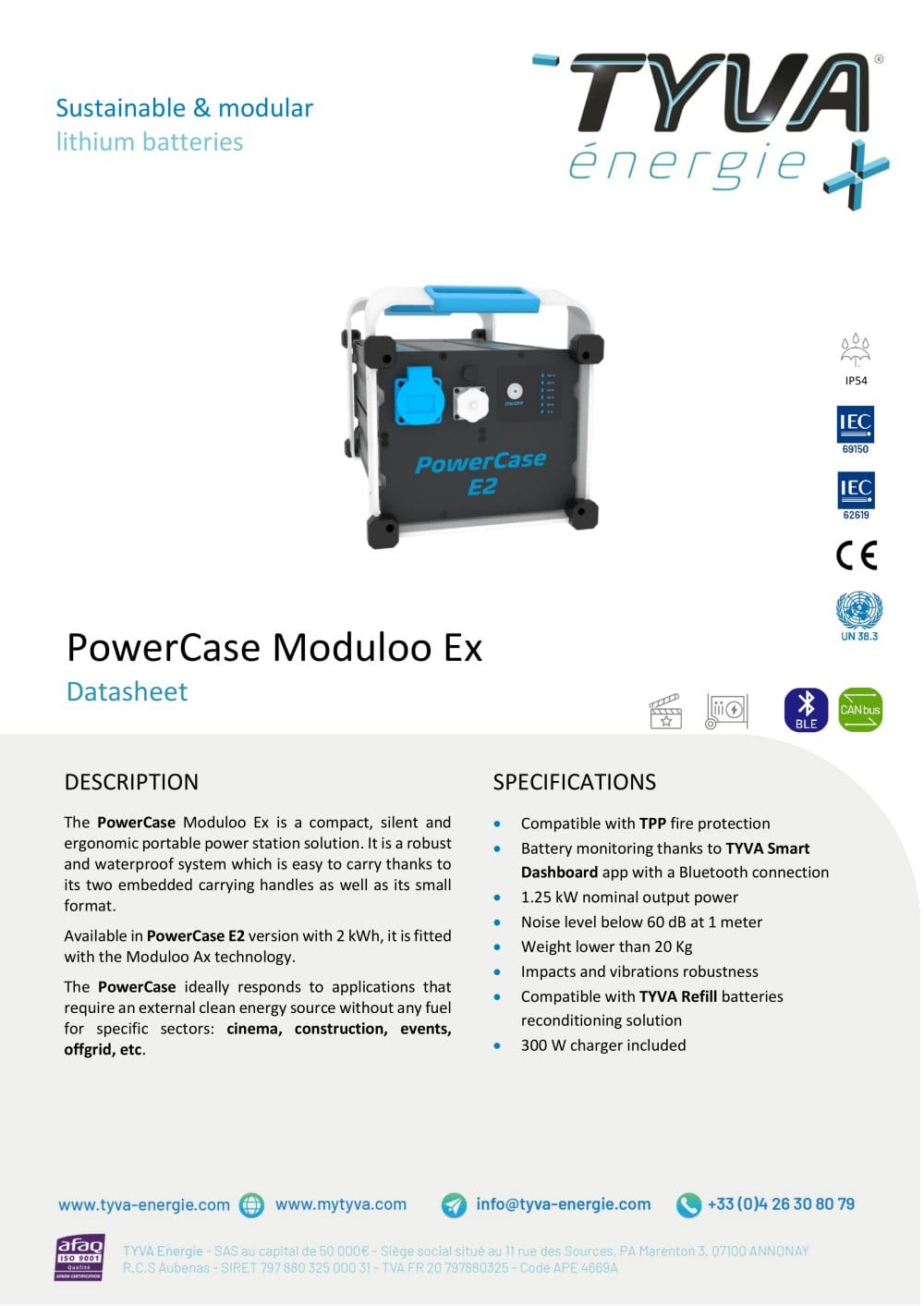 PowerCase Range brochure - TYVA Energie