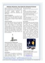 Ultrasonic Applications - 1