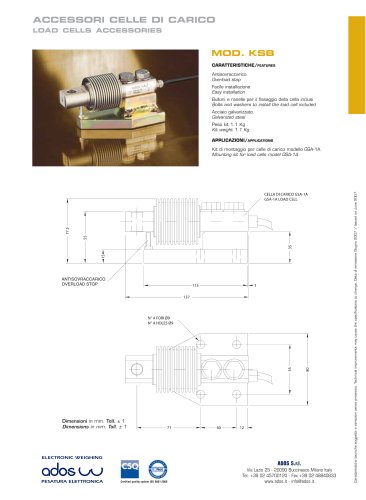 LOAD CELLS ACCESSORIES KSB