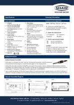 AcuVu Inline Hygrometer Specification Sheet - 2