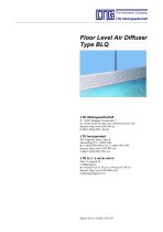 Floor mounted Air Diffuser Type BLQ - 1