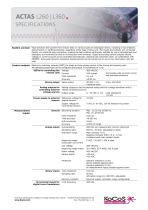 ACTAS L260 | L360 Specifications -1