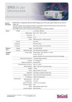  EPOS CV 201 Specifications -1