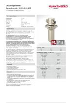 Back Pressure Regulators UV 3.5, 3.5S, 3.5Z - 3