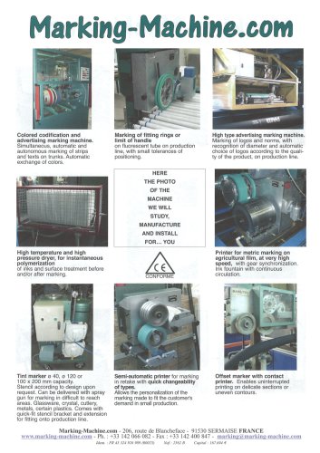 Machines sheet