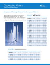 Disposable Mixers - Nordson Industrial Coating Systems - Pdf Catalogs 