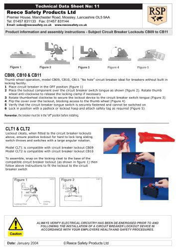 BS13 / BS14 Valve Lockout System - Reece Safety Products - PDF Catalogs ...