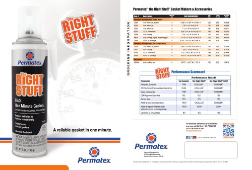 Permatex® the Right Stuff®  Gasket Makers & Accessories