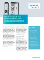 Higher ratings through  energy-efficient cooling SIVACON S8 – cubicle in circuit-breaker design and  in universal mounting design with forced cooling - 1