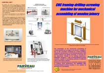 CNC framing-drilling-screwing machine for mechanical assembling of wooden joinery - 1
