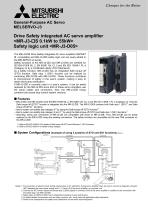 MR-J3-B Safety Integrated AC Servo Amplifier Brochure - 1