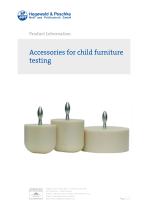 Accessories for child furniture testing - 1