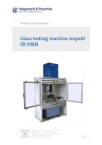 Bending testing machine for glass - 1