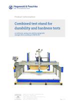 Combined test rig for mattresses EN 1957, ASTM F1566 - 1